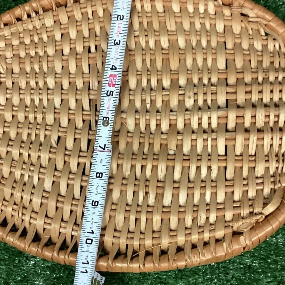 Vintage oval wicker