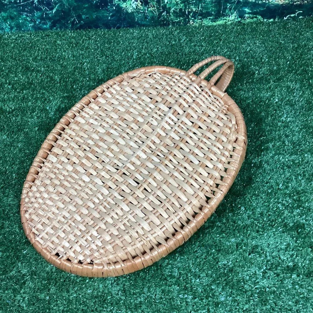 Vintage oval wicker