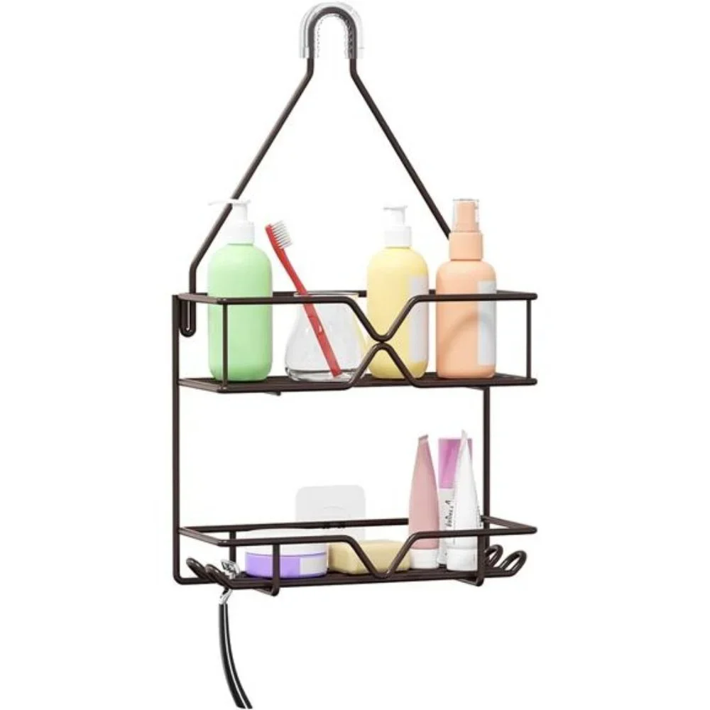 Shower Caddy Over Shower Head Hanging Bathroom Caddy for Shower Organizer 4Hooks