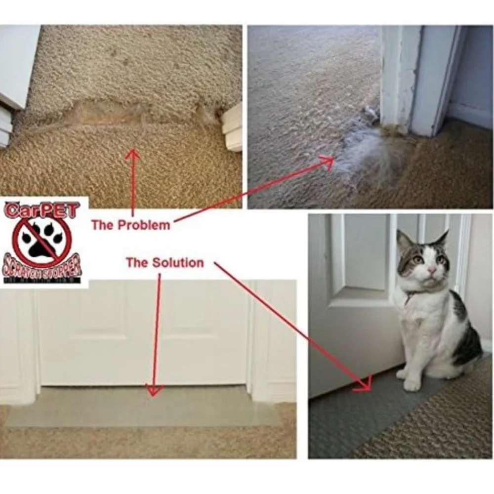 KittySmart Carpet Scratch Stopper - Stop Cats from Scratching Carpet at Doorway