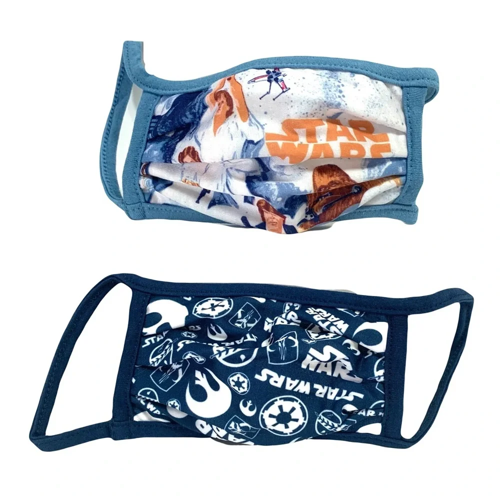 Star Wars Disney Child Face Mask Lot (2)