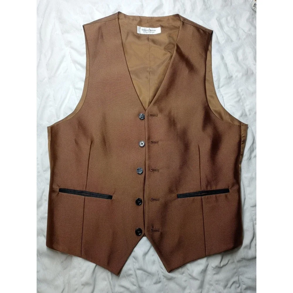 LORENZO BRUNO gold vest 36S