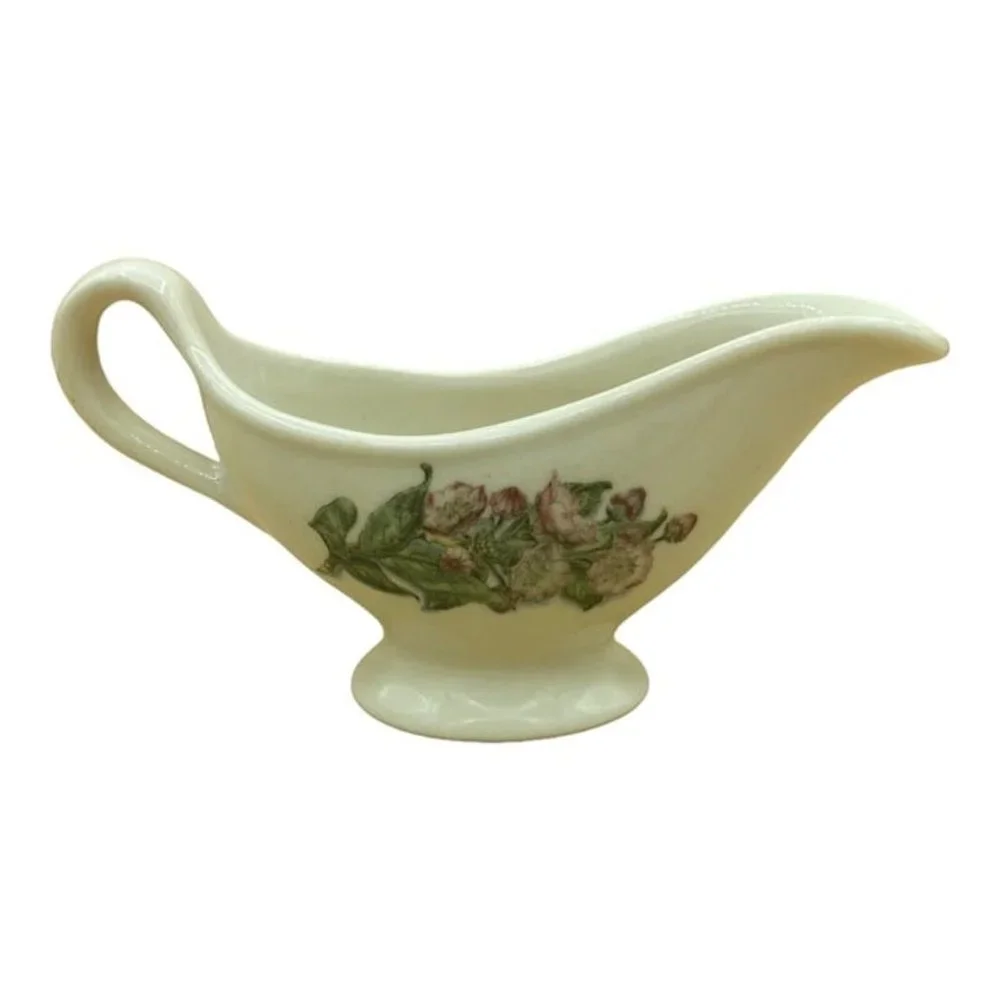 Lamberton Scammell China Gravy Flowers Railroad Dogwood Vintage