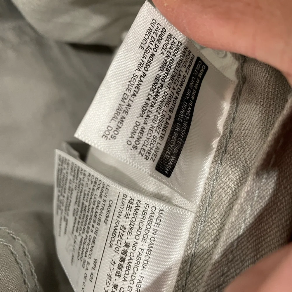 LEVI'S GRAY DENIM
