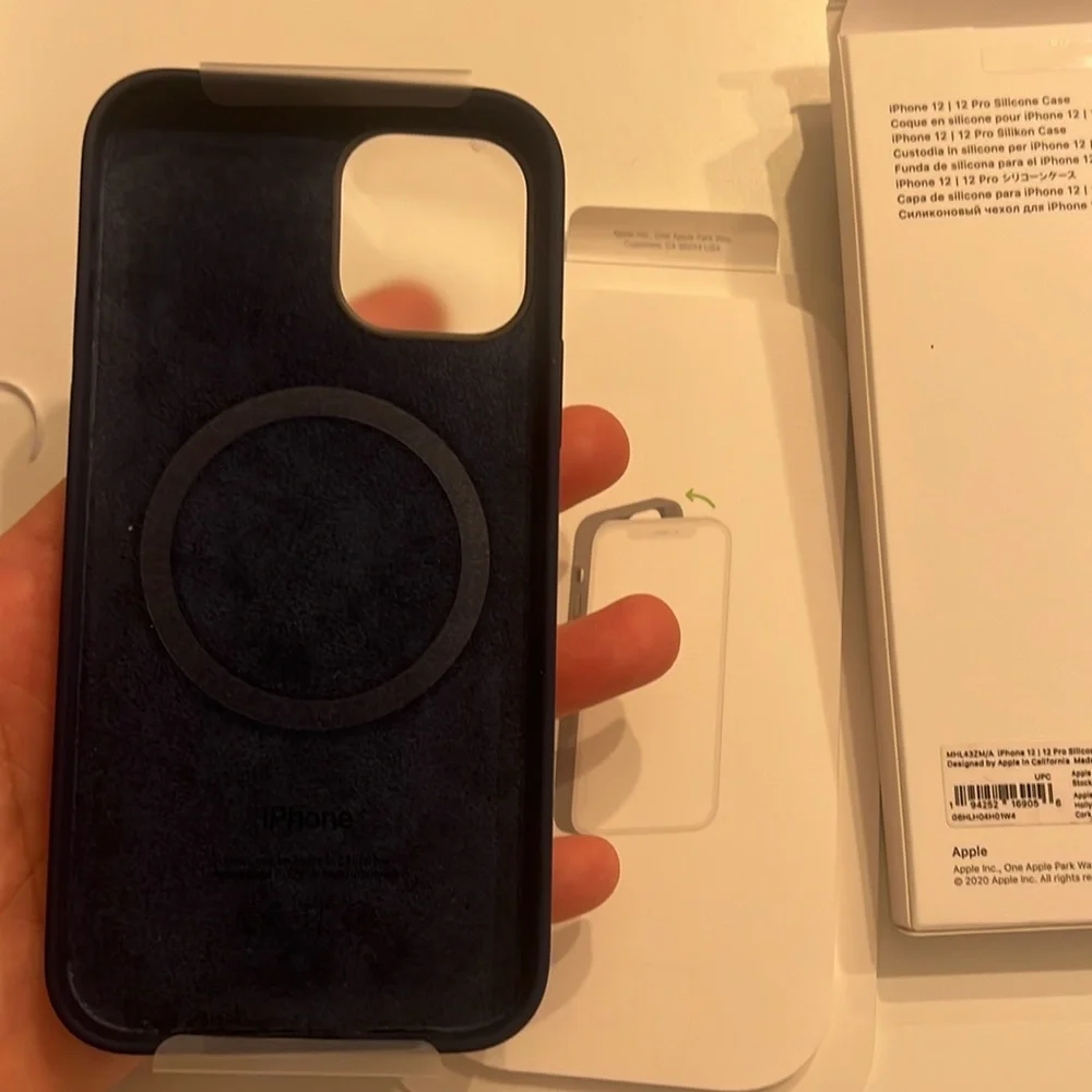 Apple Navy Blue iPhone 12 Pro Silicone Case