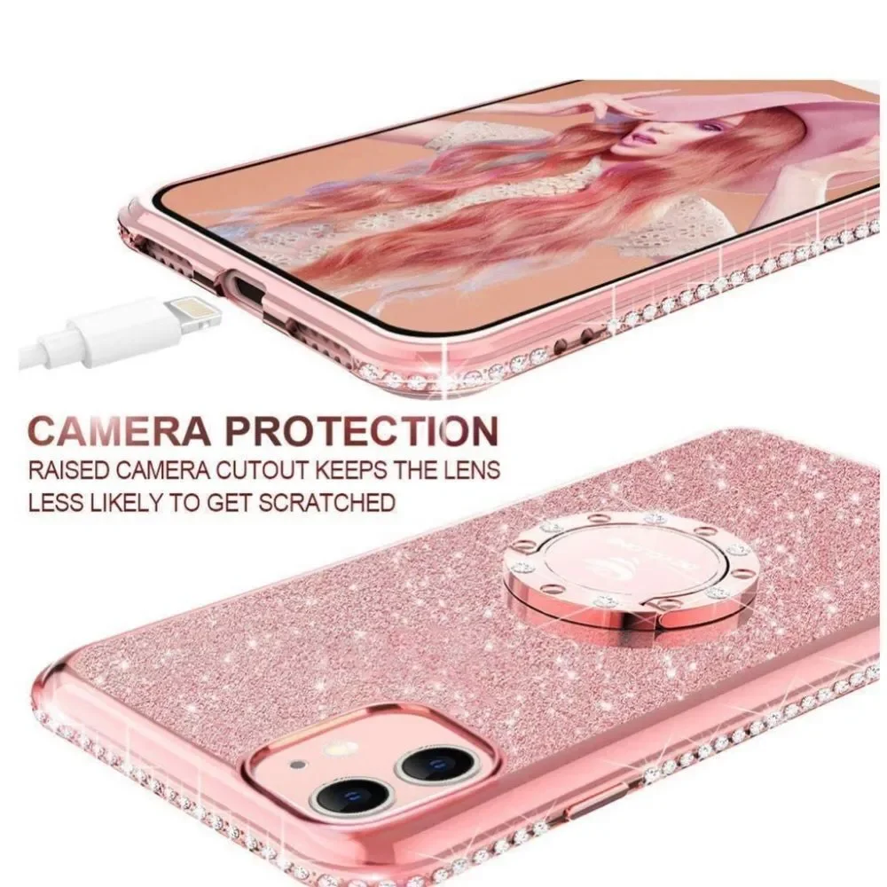 Pink Glitter OCYCLONE for iPhone 11 Case​