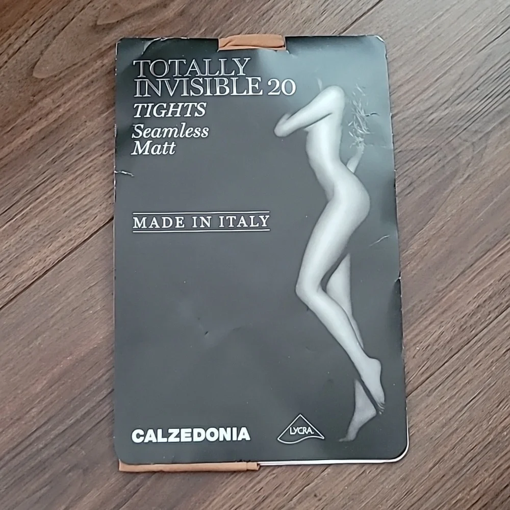 Calzedonia Totally Invisible 20 tights Seamless Matt Skin Color New