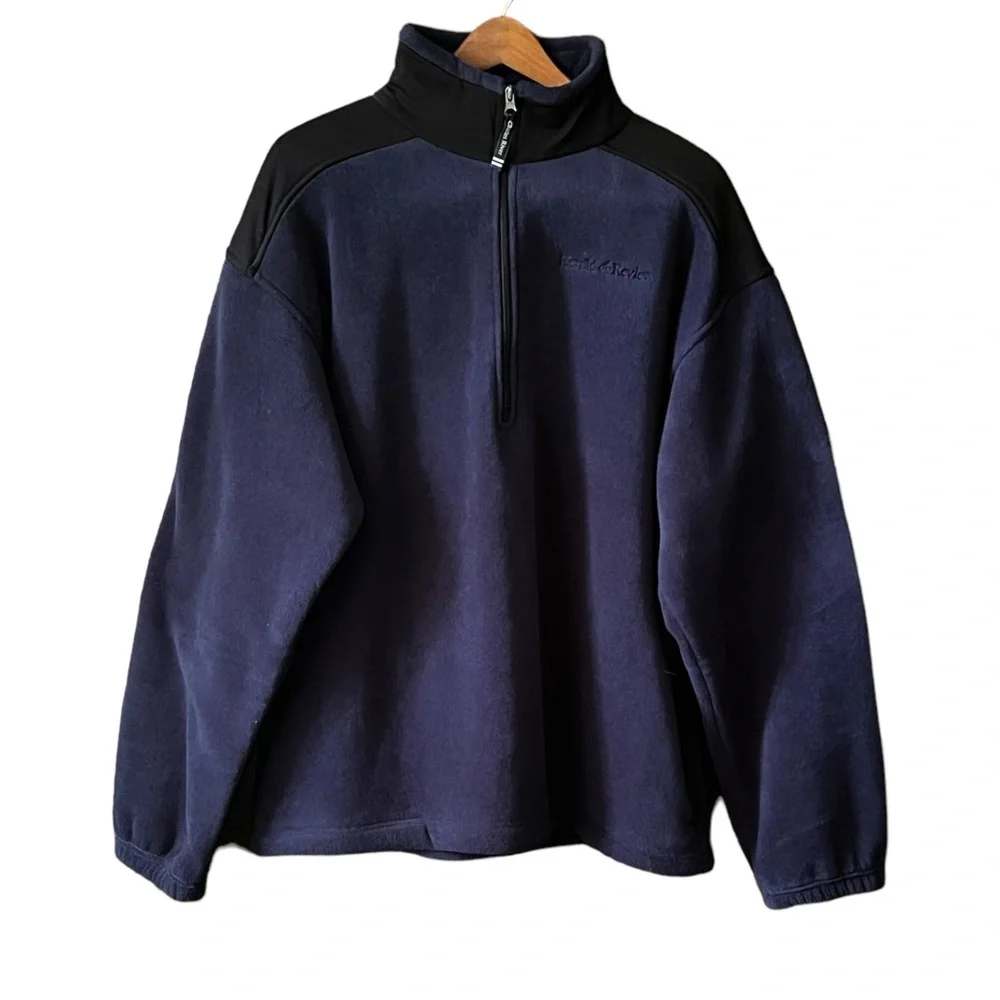 Men’s Charles River Apparel so soft fleece quarter zip top. Size XL