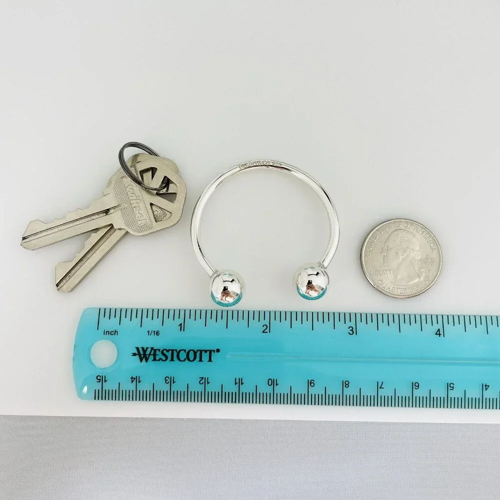 Tiffany & Co Extra Large Horseshoe Key Ring Chain Keyring Keychain