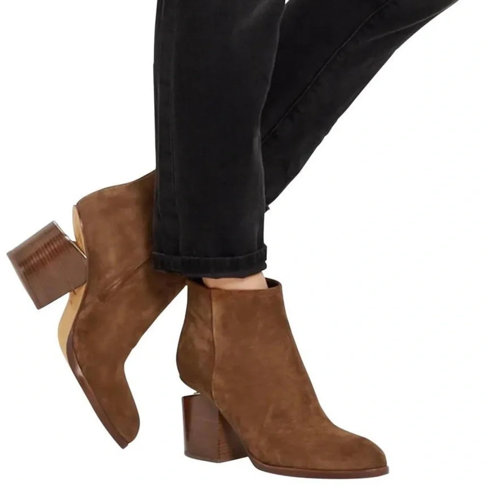 𝅺Alexander Wang Gabi Suede Tilt-Heel Bootie