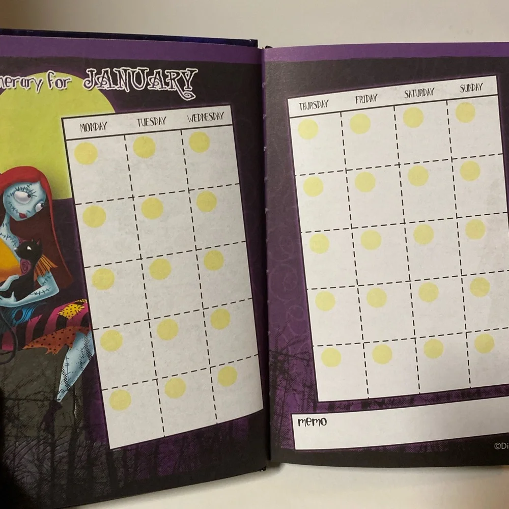 Disney The Nightmare Before Christmas Jack Skellington Undated Planner Hardback