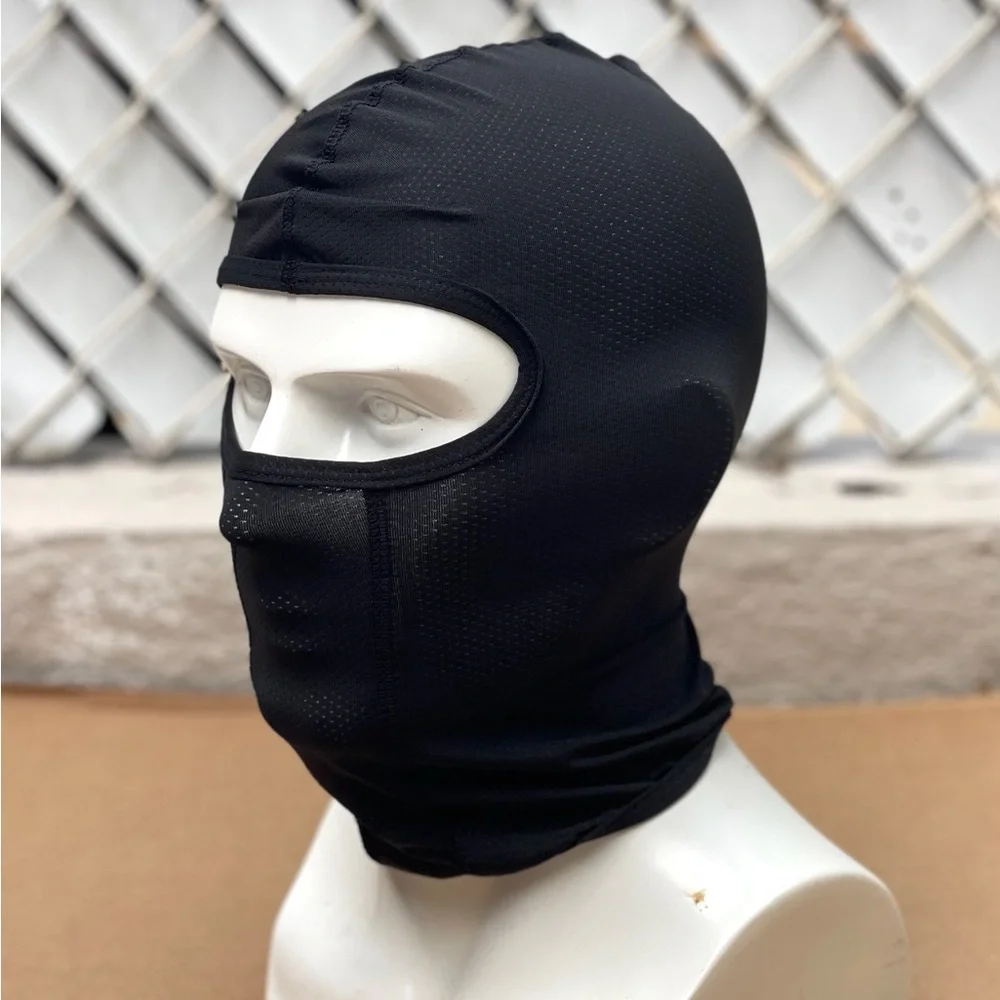 Motorcycle riding helmet liner beanie sun protection face mask
