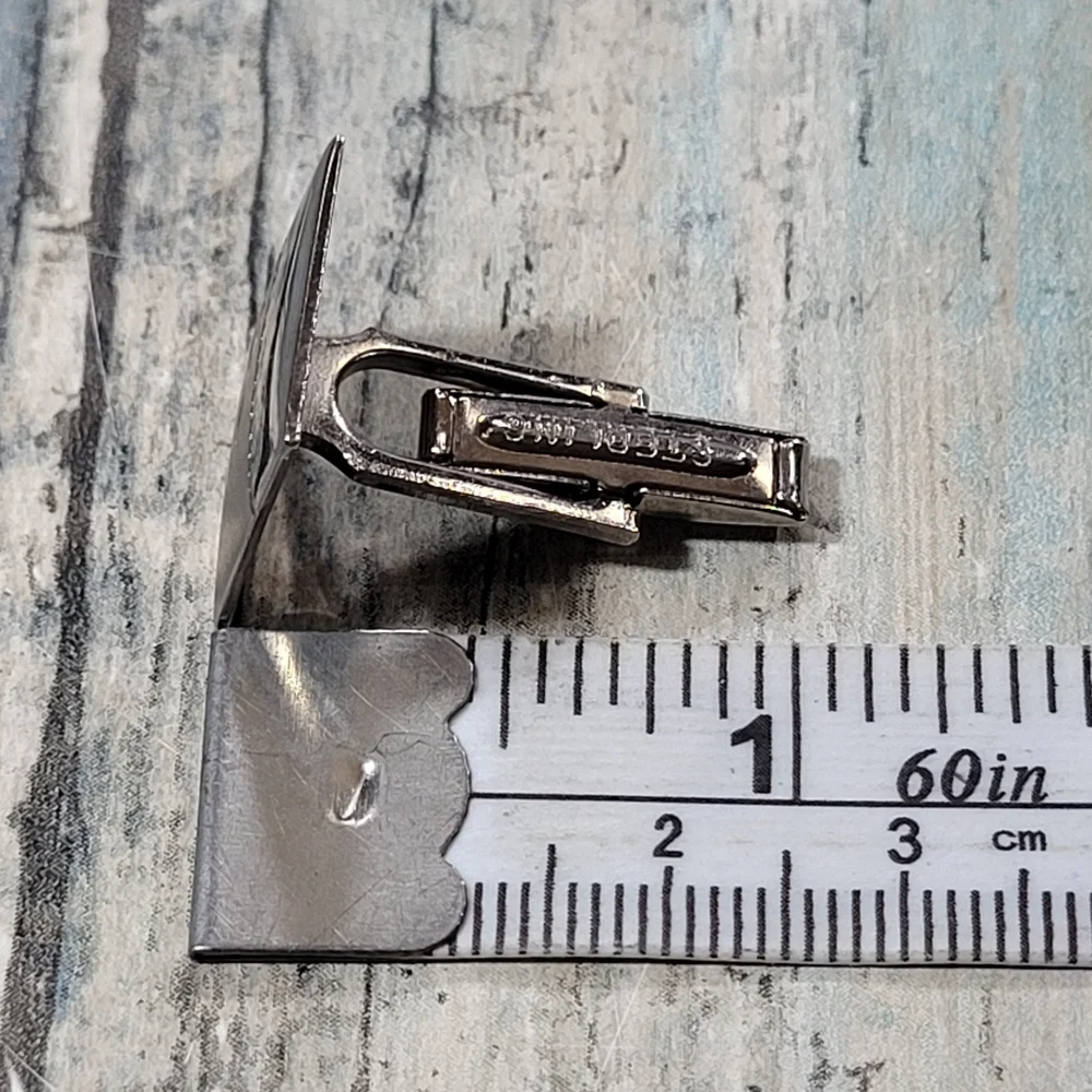 Sterling Square Cuff Links.