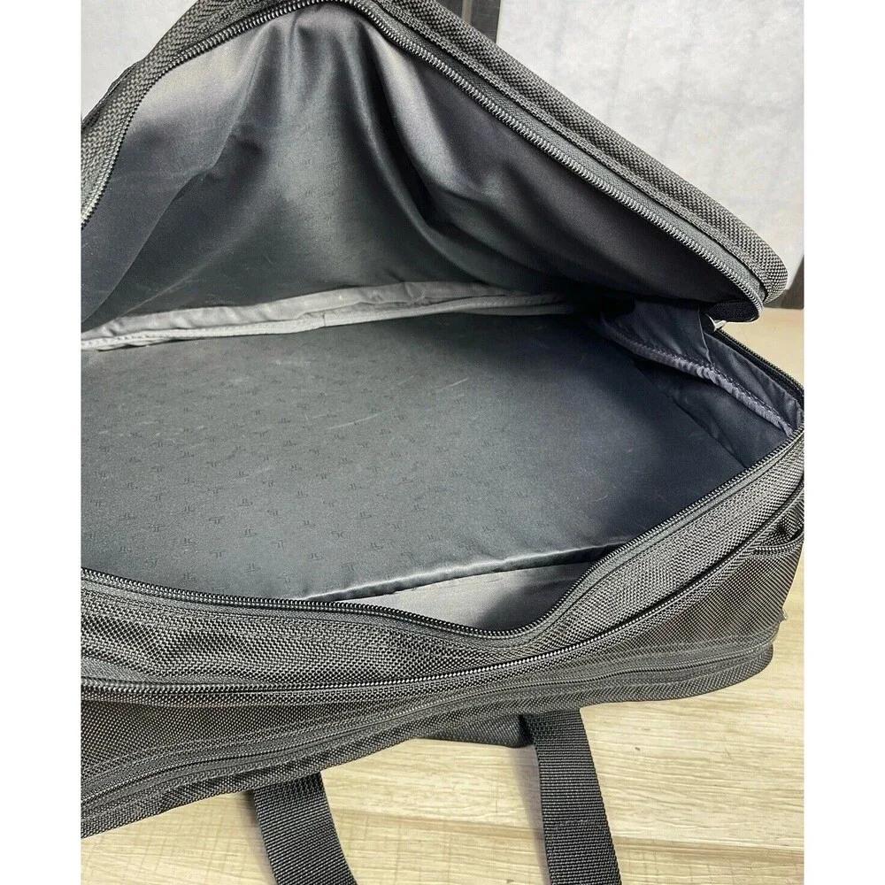 TUMI Black Ballistic Nylon Expandable Laptop Bag