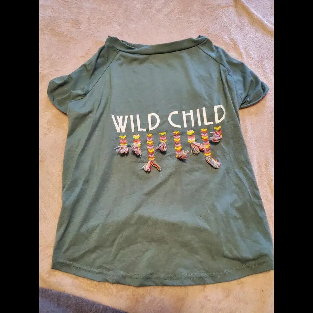 Top Paw XL Wild Child boho dog shirt