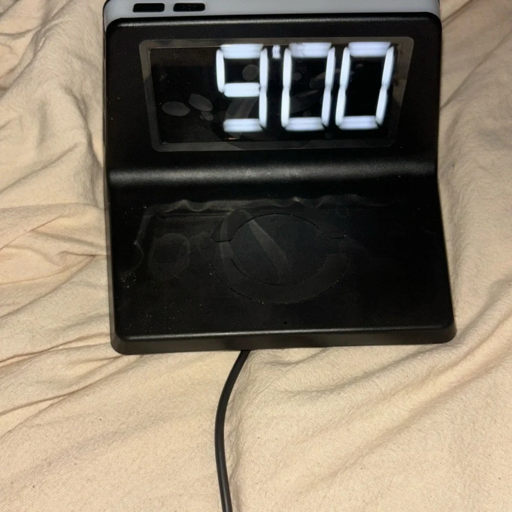 Alarm clock phone charger