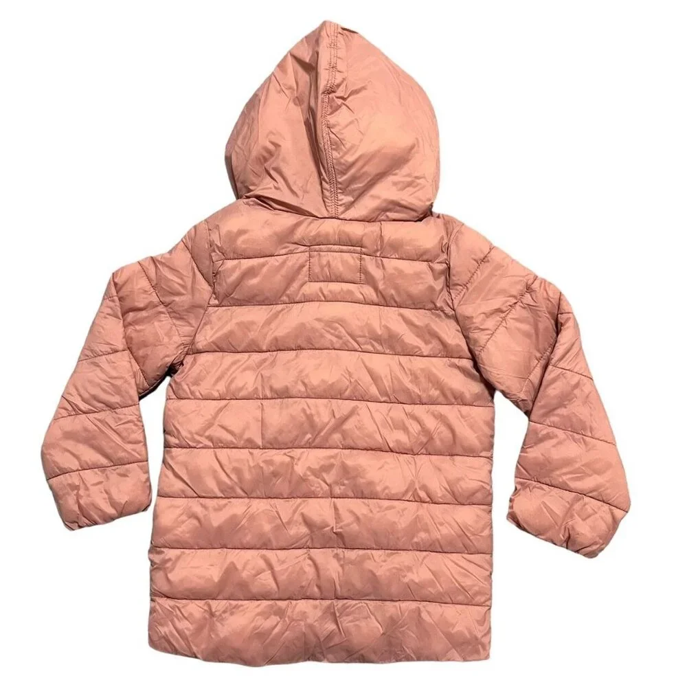 Old Navy 3T Salmon Pink Puffer Jacket Coat