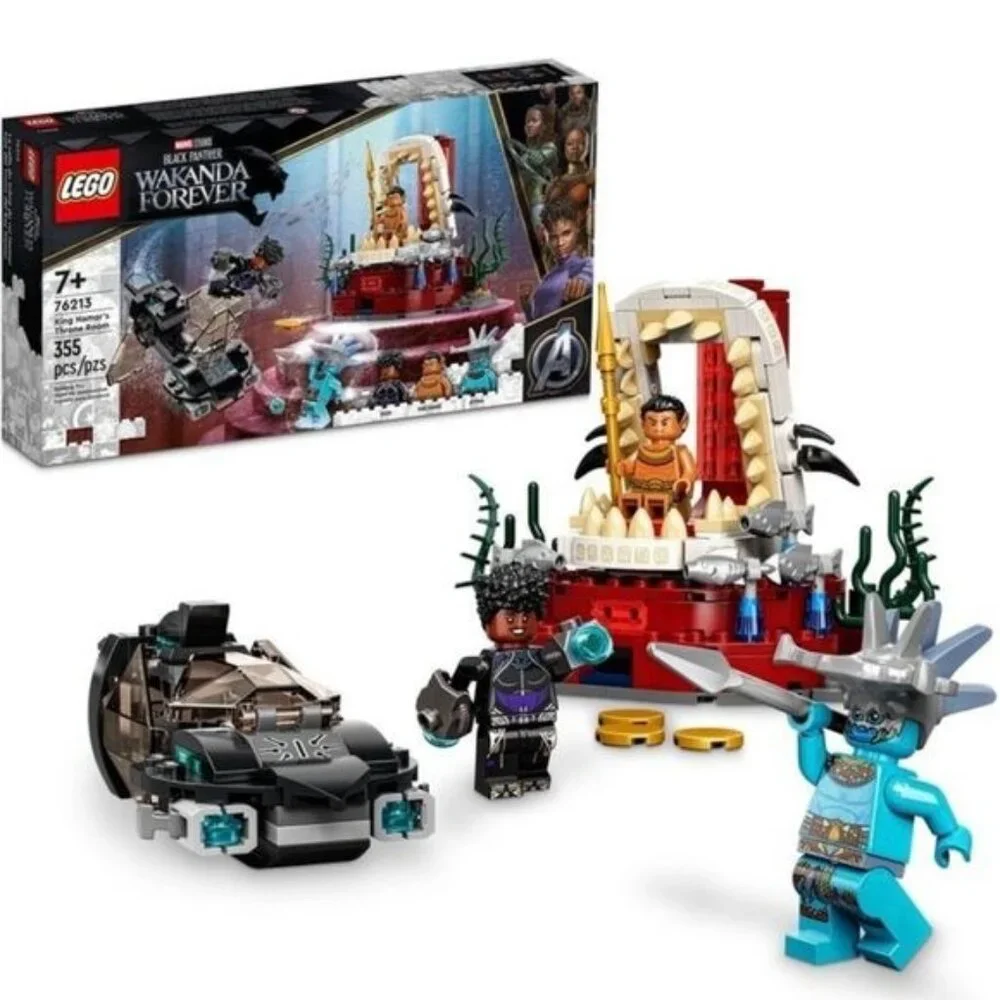 LEGO Marvel Black Panther WAKANDA FOREVER King Namor’s Throne Room 355 Pcs