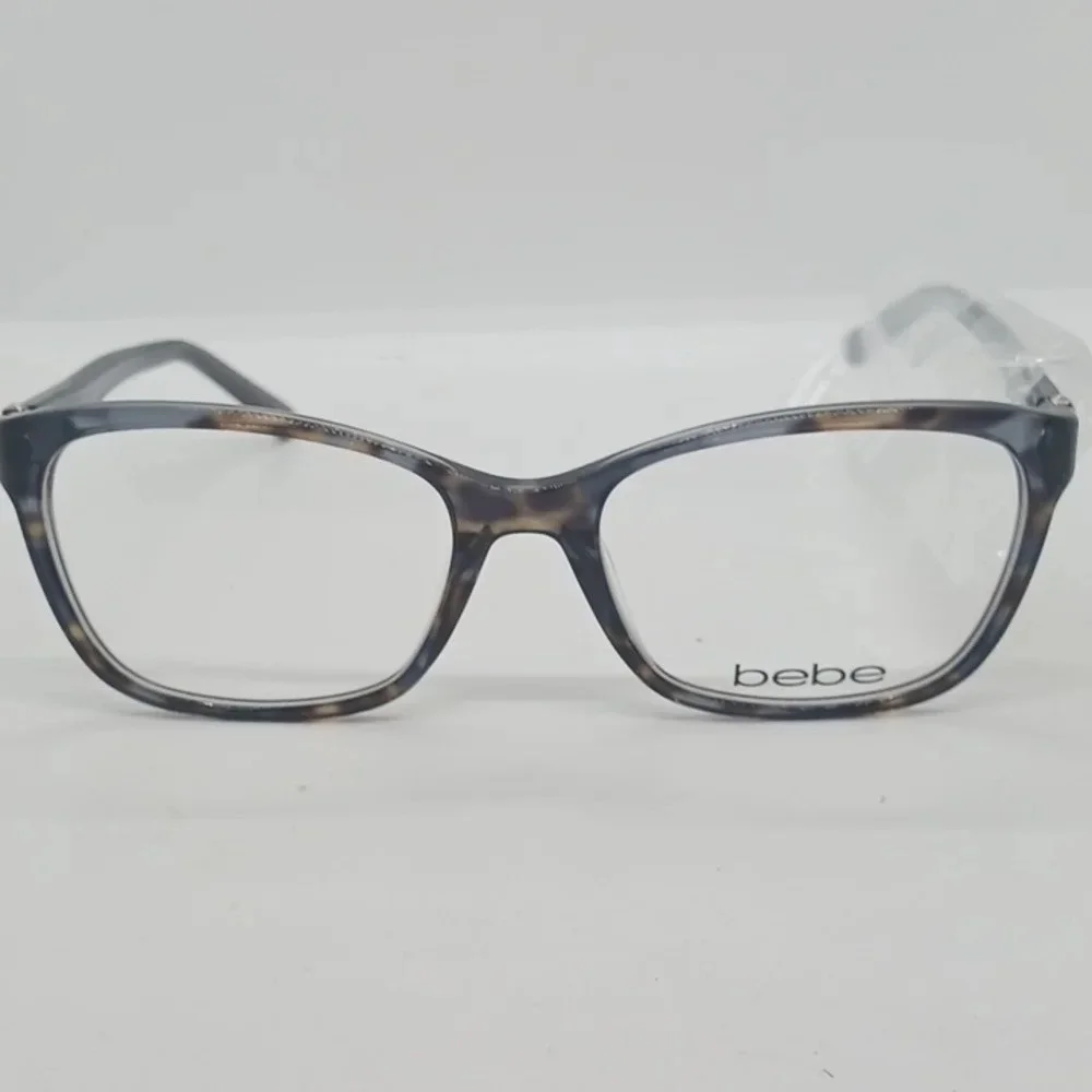 NWT WOMEN'S BEBE EYEGLASS FRAMES BB5126 JET BLACK