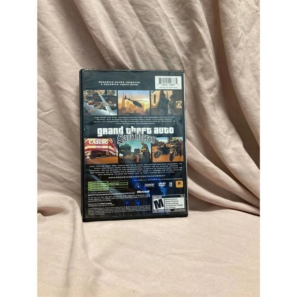𝅺grand Theft Auto: San Andreas (Platinum Hits) (Microsoft Xbox, 2005)