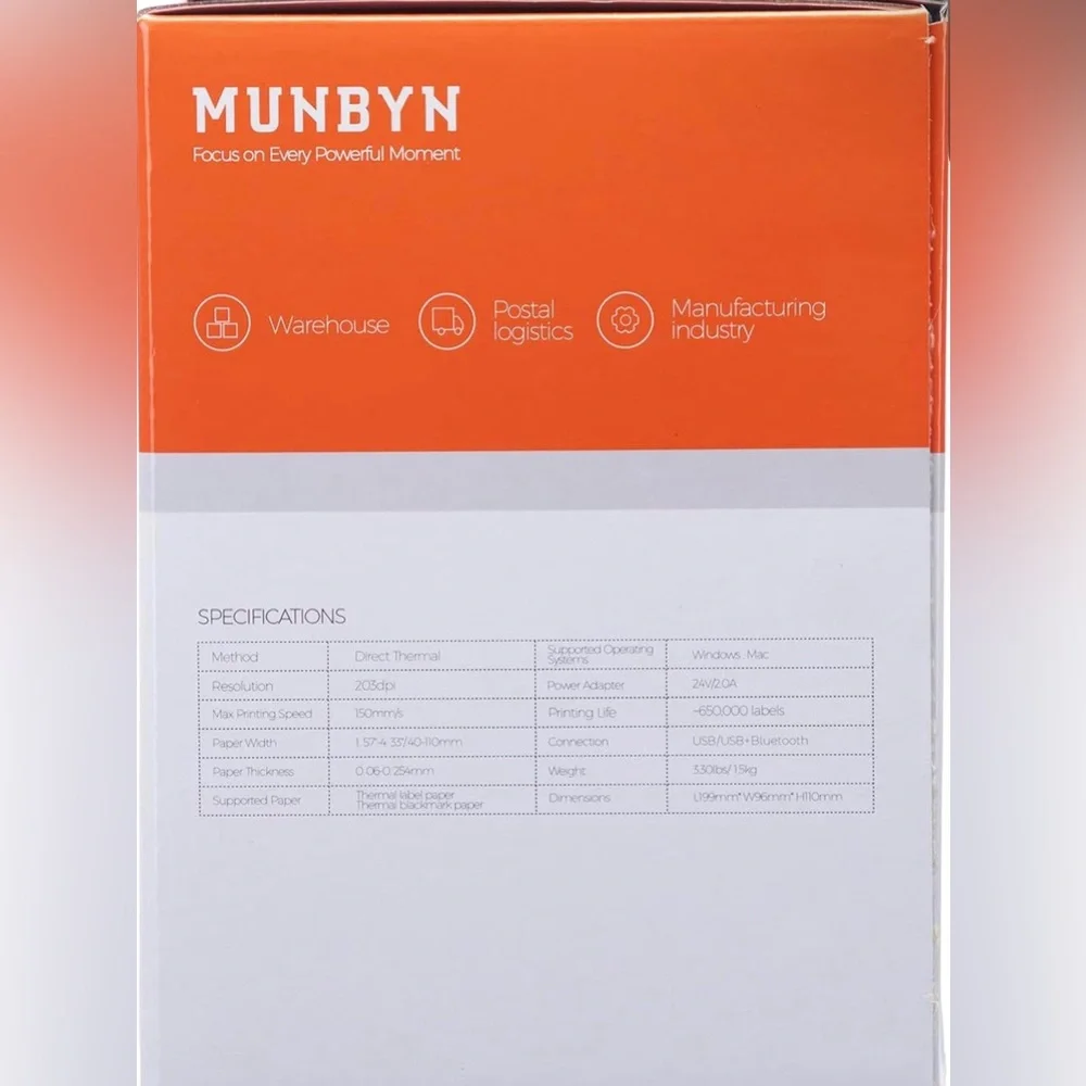 Munbyn shipping label