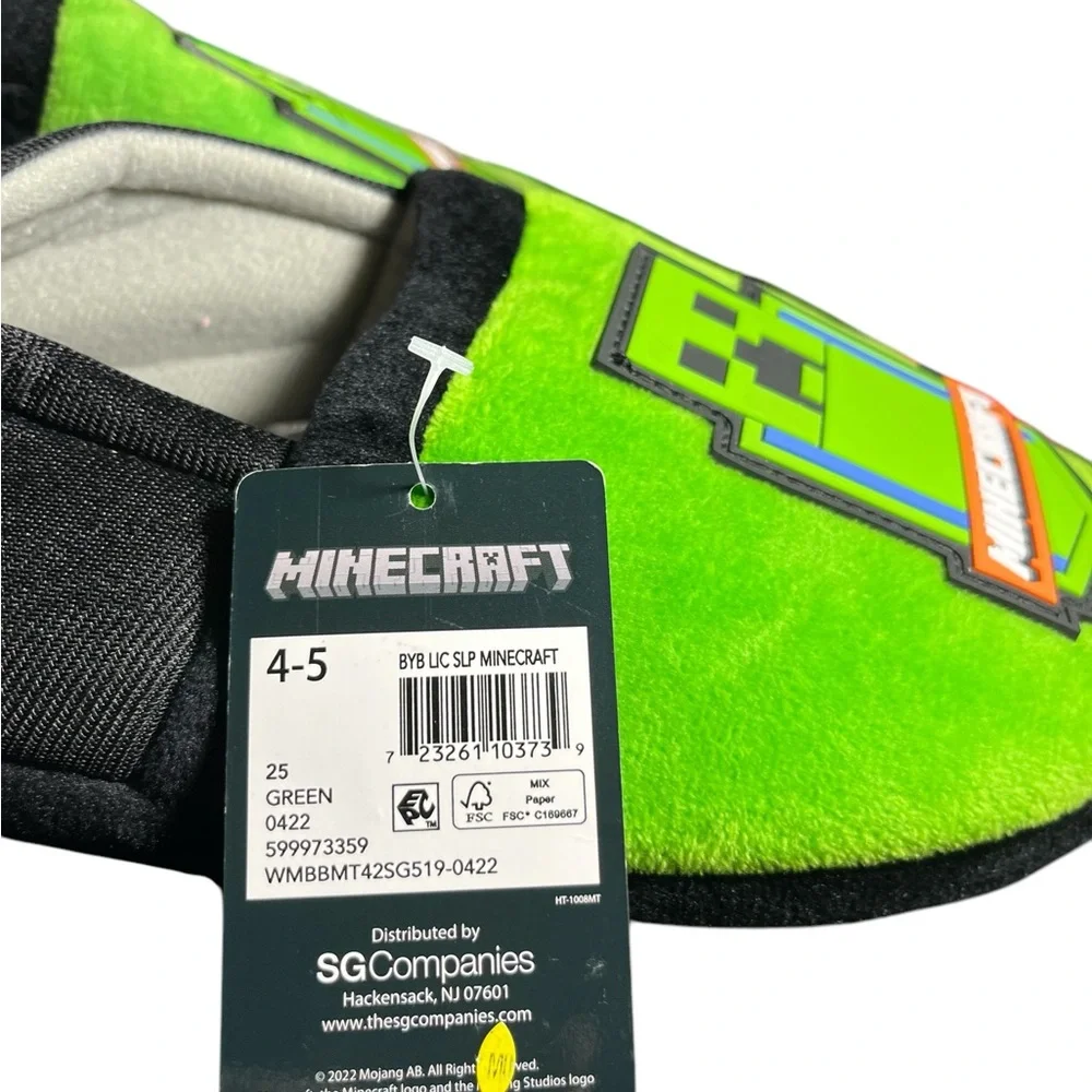 Mindcraft boys slippers