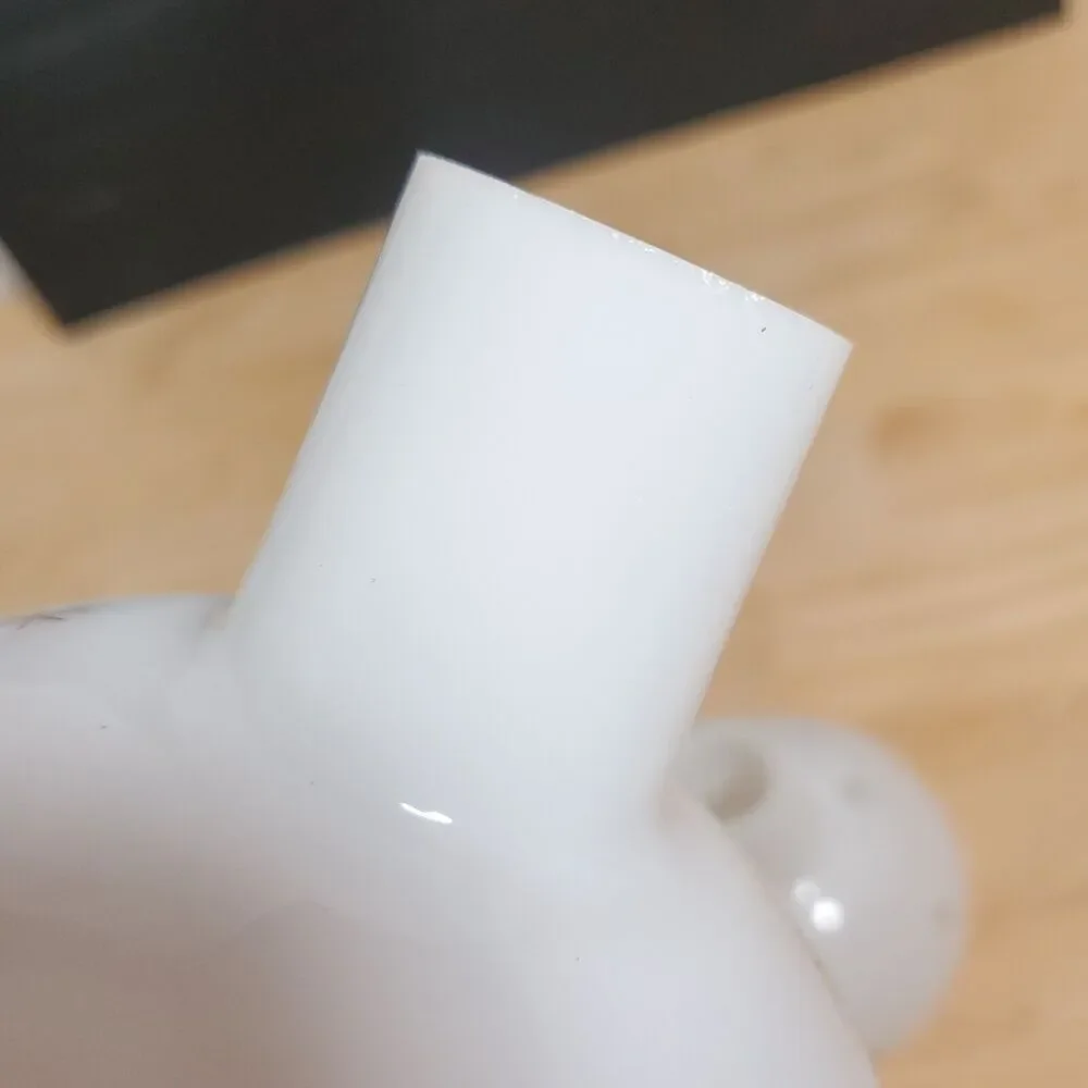 Pair of Milk Glass Atomic Star Pattern Gas Funnel Style Lamp Shades MCM Set 2