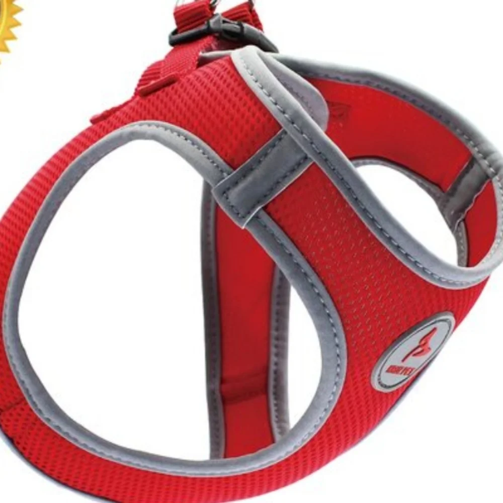 NWT Kruz Reflective Dual Layered  Mesh Dog Harness Limited Edition Red Size XS