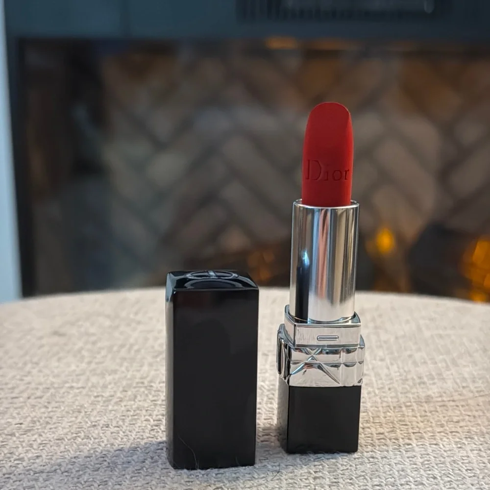 New Dior 999 Velvet lipstick $49msrp Classic Red Shade