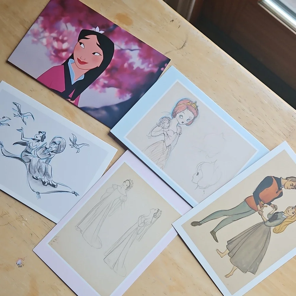 Disney princess postcards