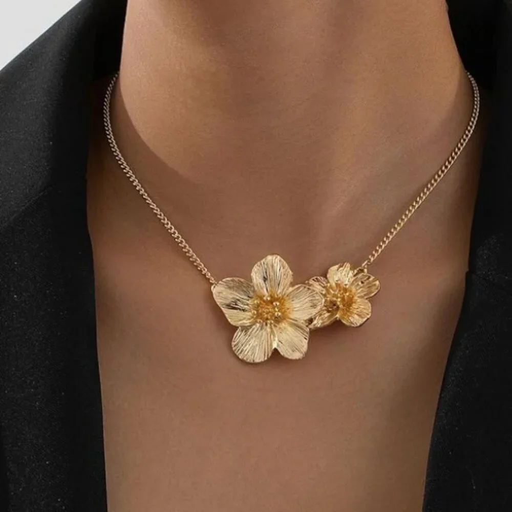 Golden Flower Necklace