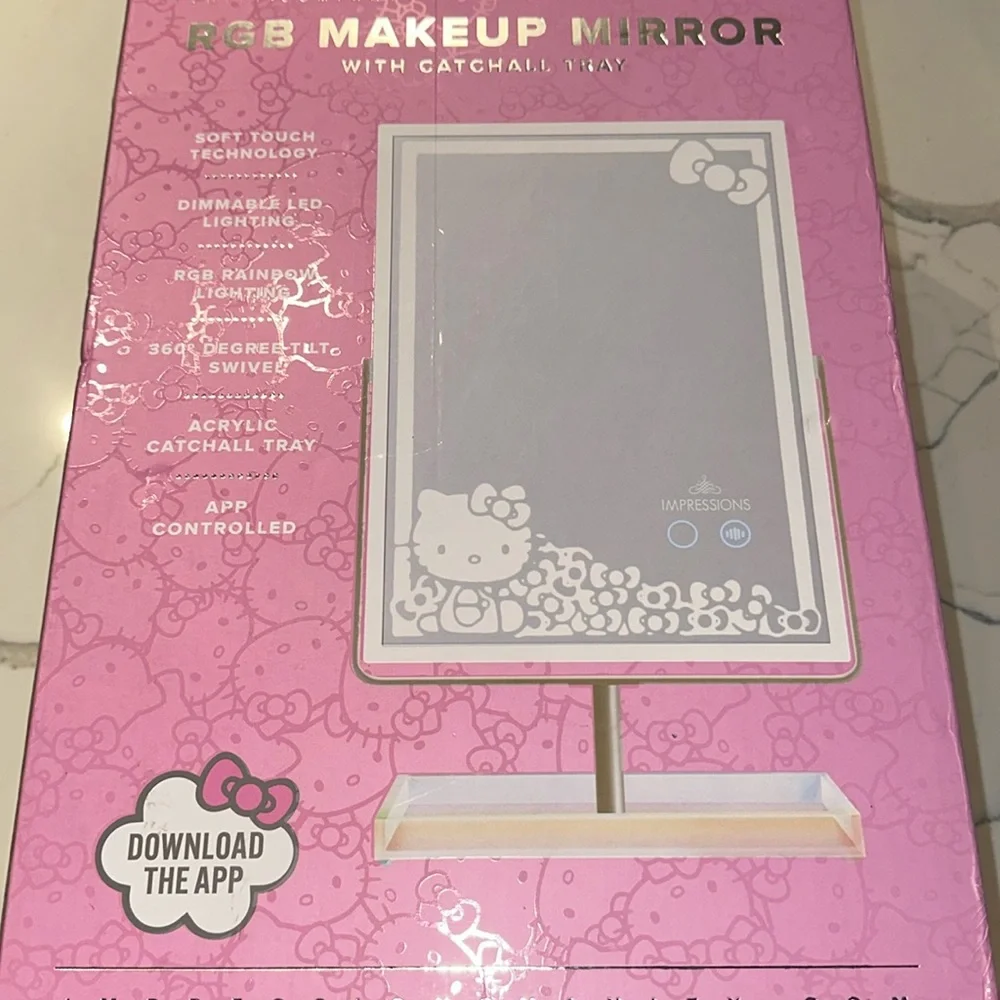 Impressions Hello Kitty RGB Makeup Mirror with Tray