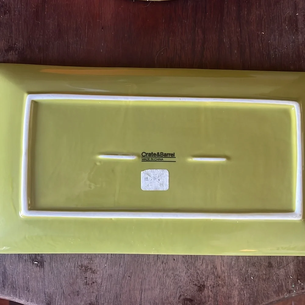Crate&Barrel Akemi Floral Platter Tray