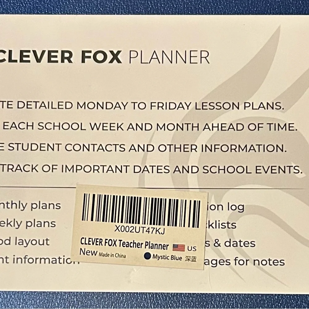 Clever Fox has materials storing