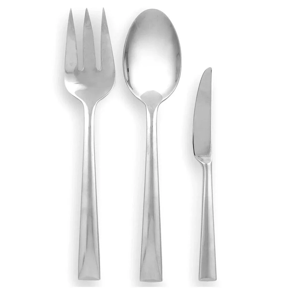 LENOX Continental Dinning 3 PC Serving Hostess Set Stainless Flatware NIB