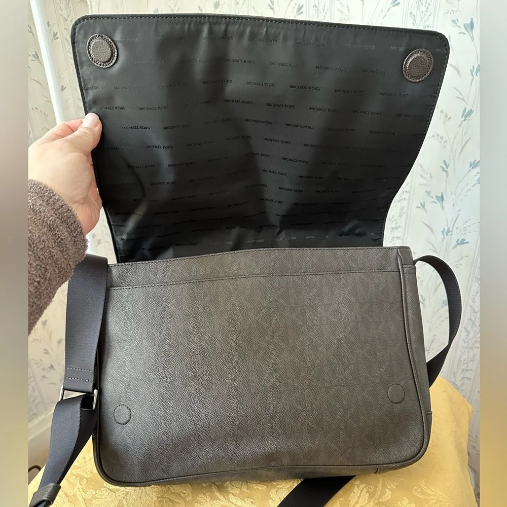 Michael Kors Brown Leather Laptop Bag