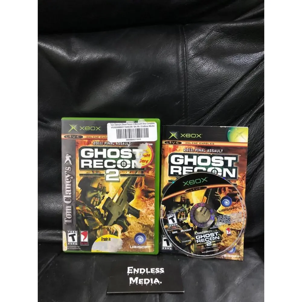 Ghost Recon 2 Microsoft Xbox CIB Video Game