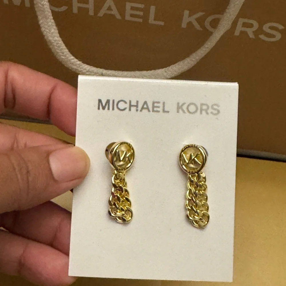 Michae kors chain earrings for women