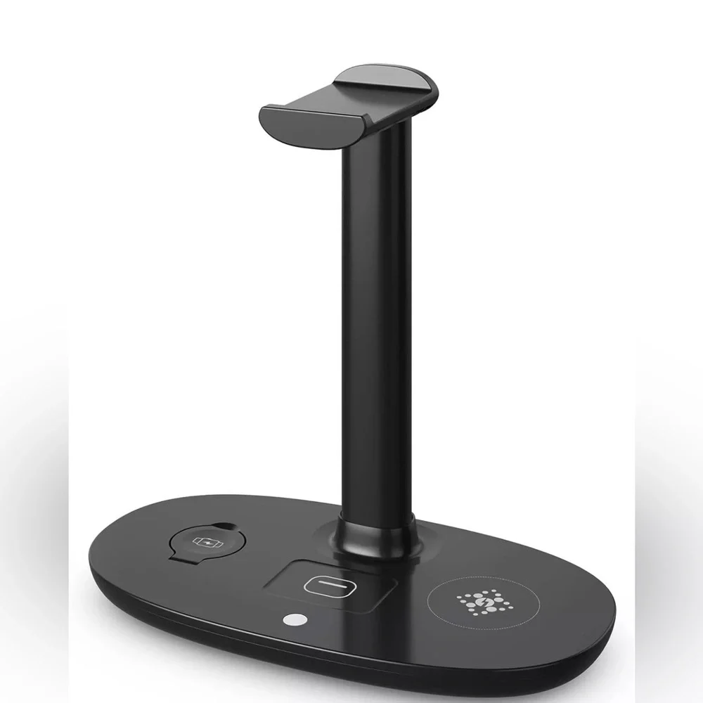 Navor 4-in-1 15W Dock Station & Headphone Stand for iPhone, Samsung