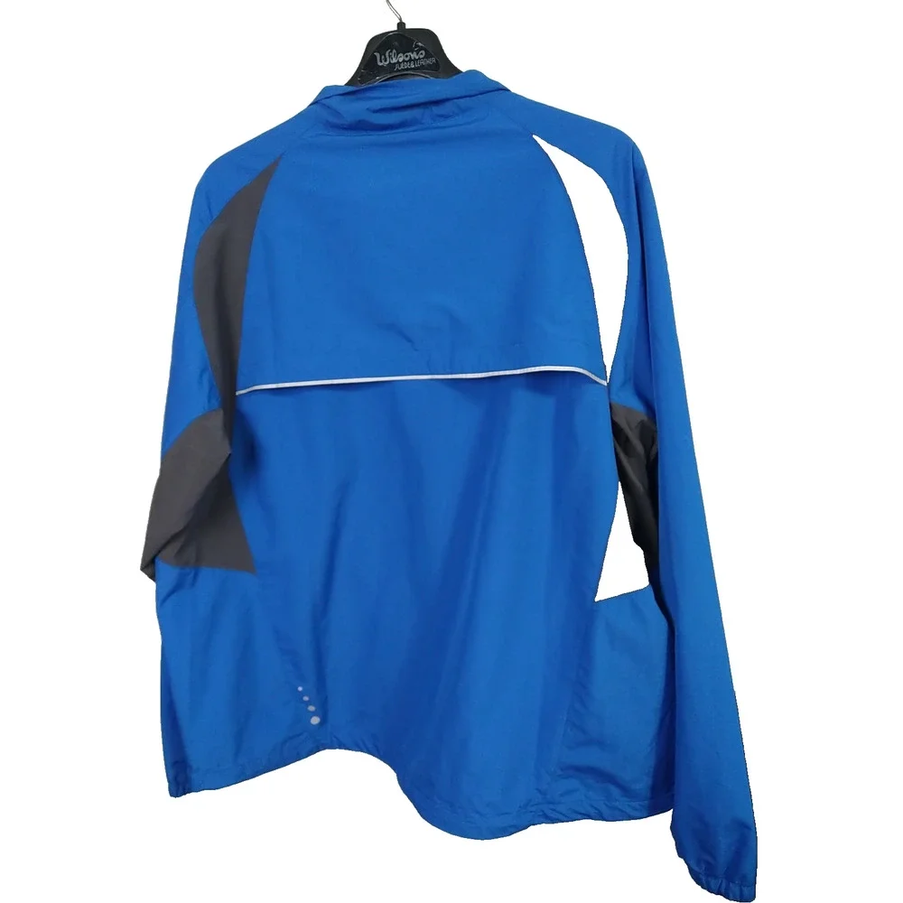 L.L. Bean Men's 2X Track Jacket Blue Black Lightweight Full Zip Pockets...