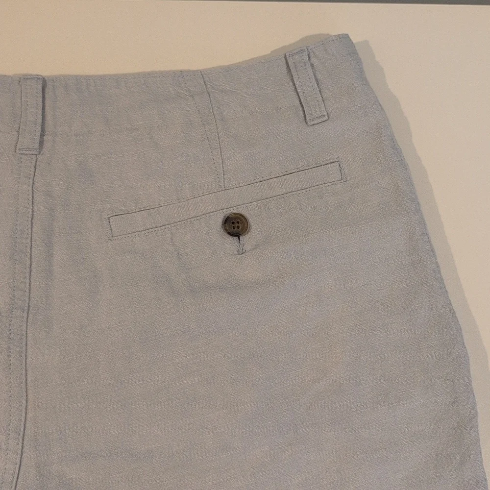 J. Crew Men's 33 x 8 Linen-Cotten Blend Flat Front Gramercy Shorts Style #H5021