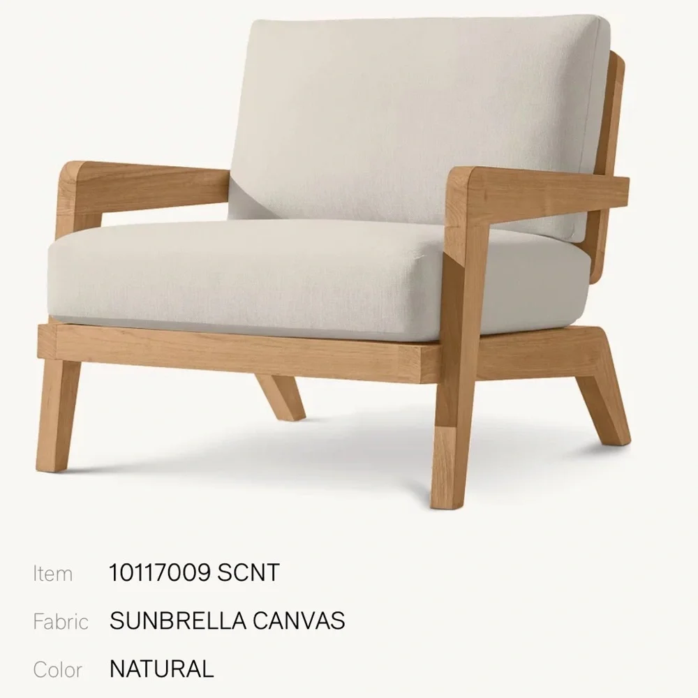 Restoration hardware Canvas Natural Accent cushion covers set by sunbrella