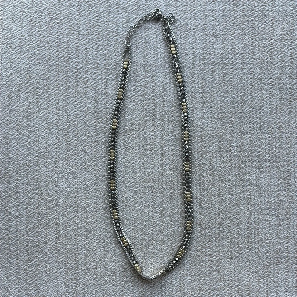 Stella & Dot Silver and Gold Necklace/Bracelet