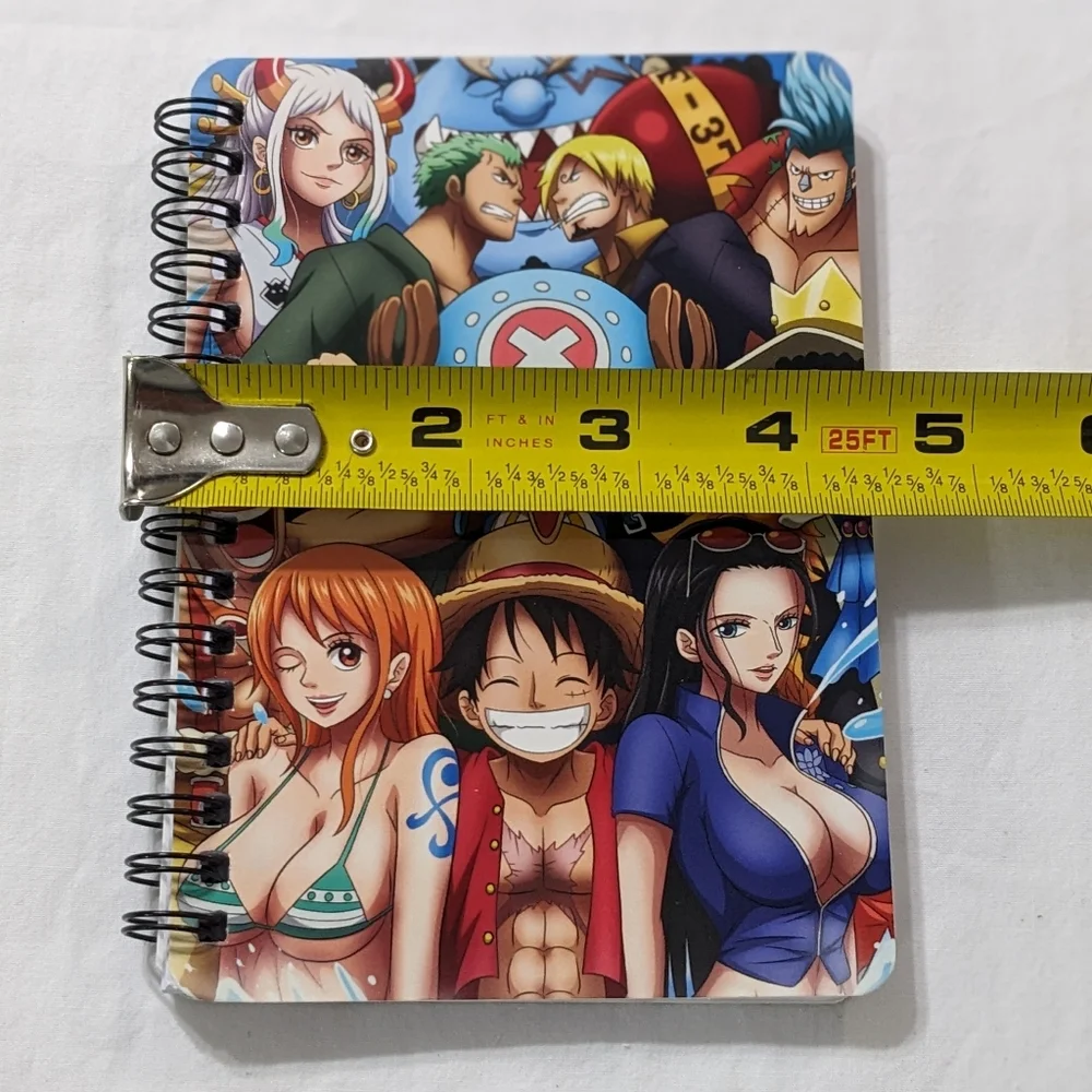 One Piece Anime Small Spiral Notebook, NEW