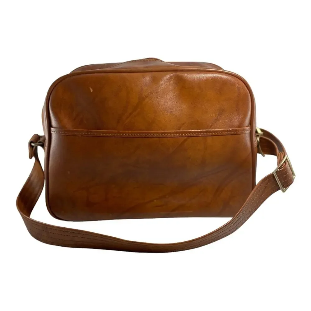 American Tourister Vintage Brown Carry On Luggage Bag