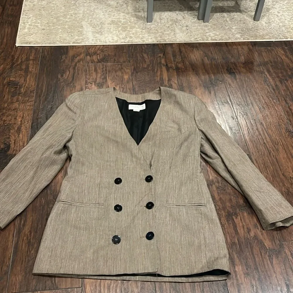 CHRISTIAN DIOR SEPARATES Blazer Size: L | US 10 made in USA in GUC shoulder pads