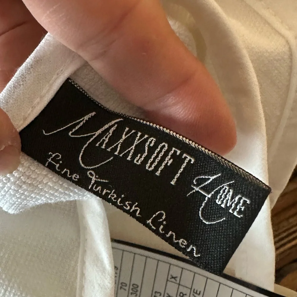 MaxxSoft Home Fine Turkish Linen 100% Cotton Hanging Round Grill / Kitchen Towel
