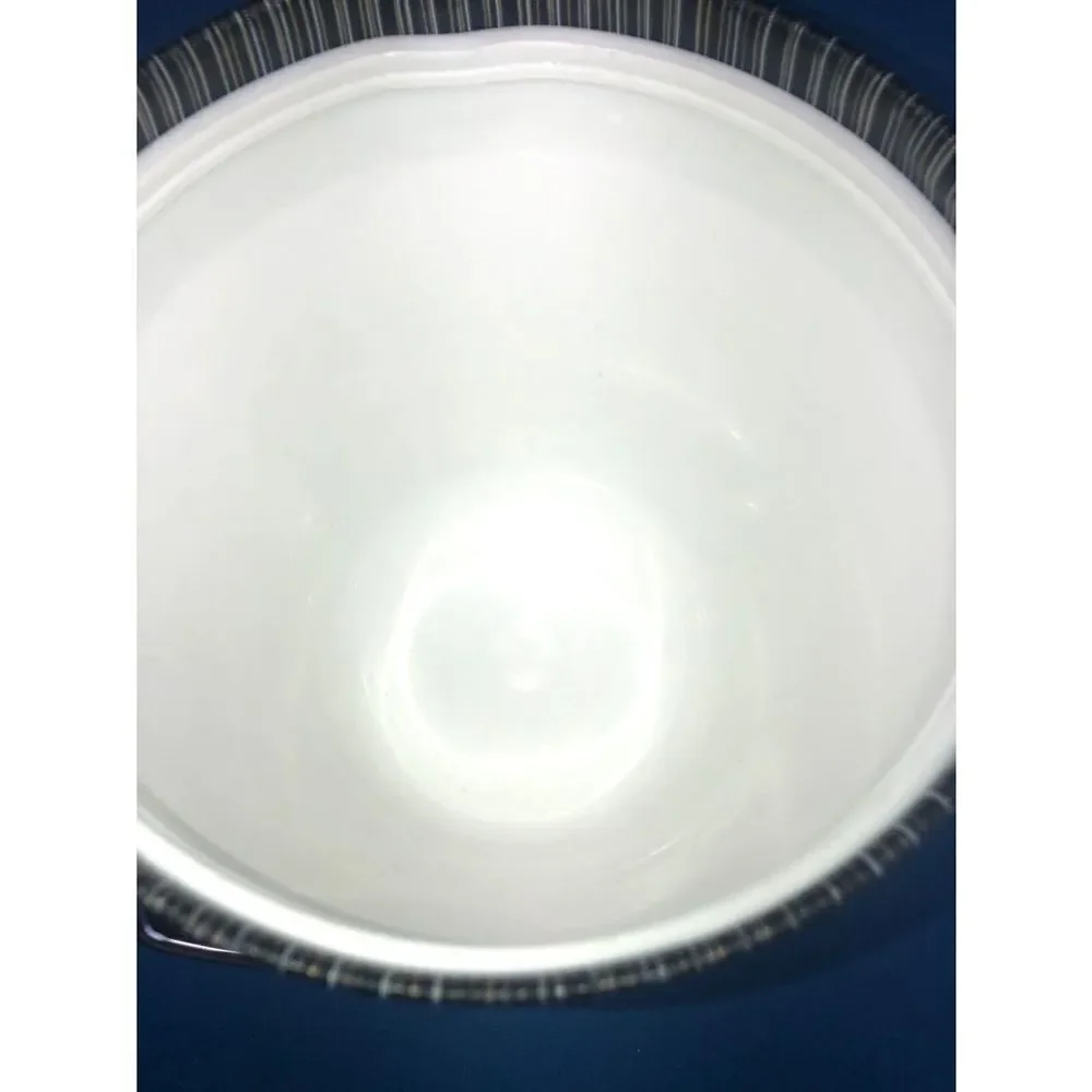 Vintage SilverTone Laminate plastic Ice Bucket With Lid
