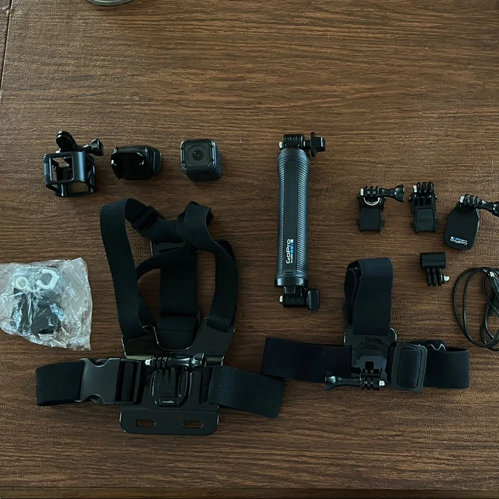 GoPro Camera and Accessories Set - Black and Gray