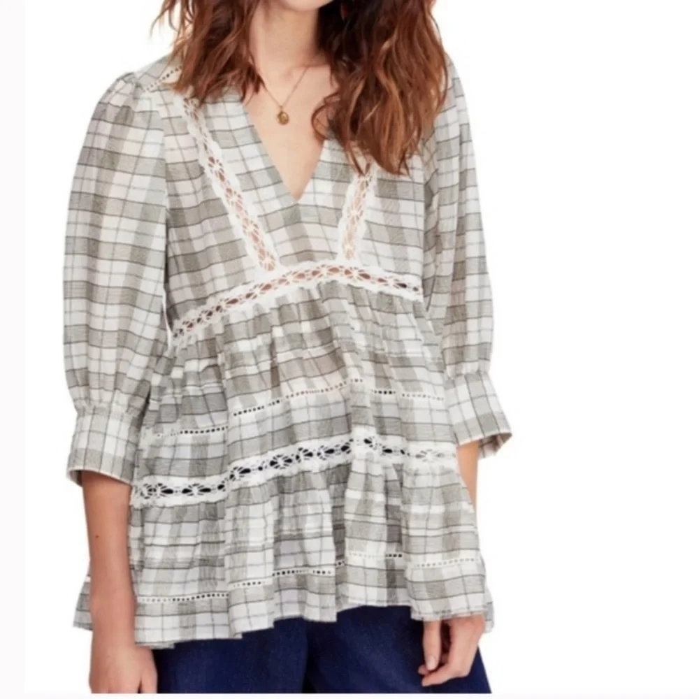 Free People Time Out Lace Tunic Size S